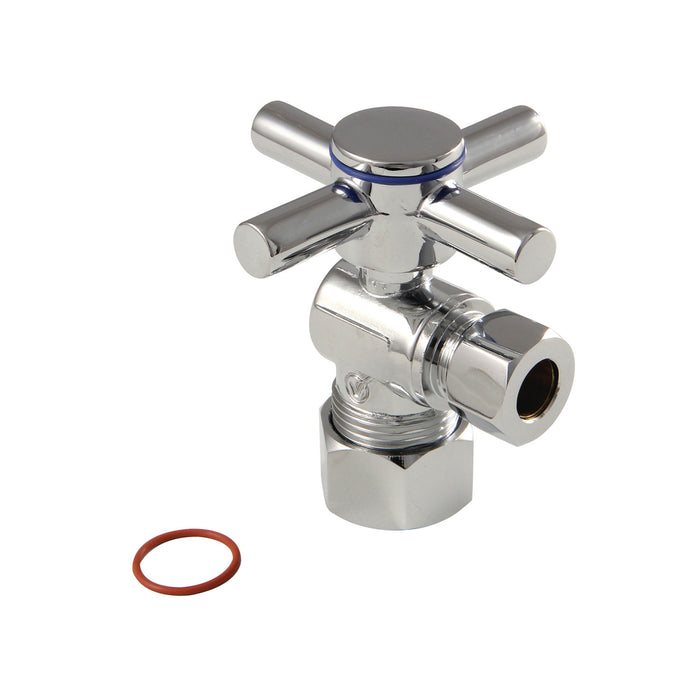 Kingston Sona CC53301DX - Concord 5/8-Inch O.D. Comp x 3/8-Inch O.D. Comp Quarter-Turn Angle Shut-Off Valve, Polished Chrome