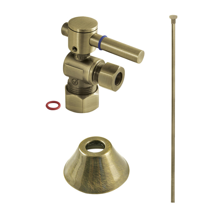 Kingston Sona CC53303DLTKF20 - Trimscape Contemporary Plumbing Toilet Trim Kit, Antique Brass