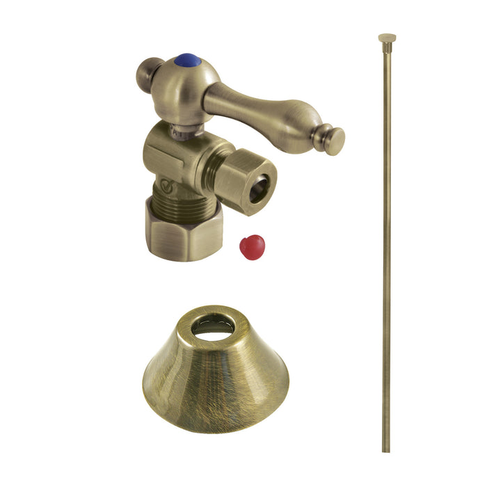 Kingston Heirloom CC53303TKF20 - Trimscape Traditional Plumbing Toilet Trim Kit, Antique Brass