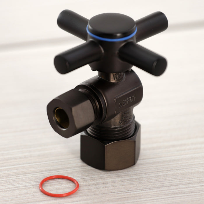 Kingston Sona CC53305DX - Concord 5/8-Inch O.D. Comp x 3/8-Inch O.D. Comp Quarter-Turn Angle Shut-Off Valve, Oil Rubbed Bronze