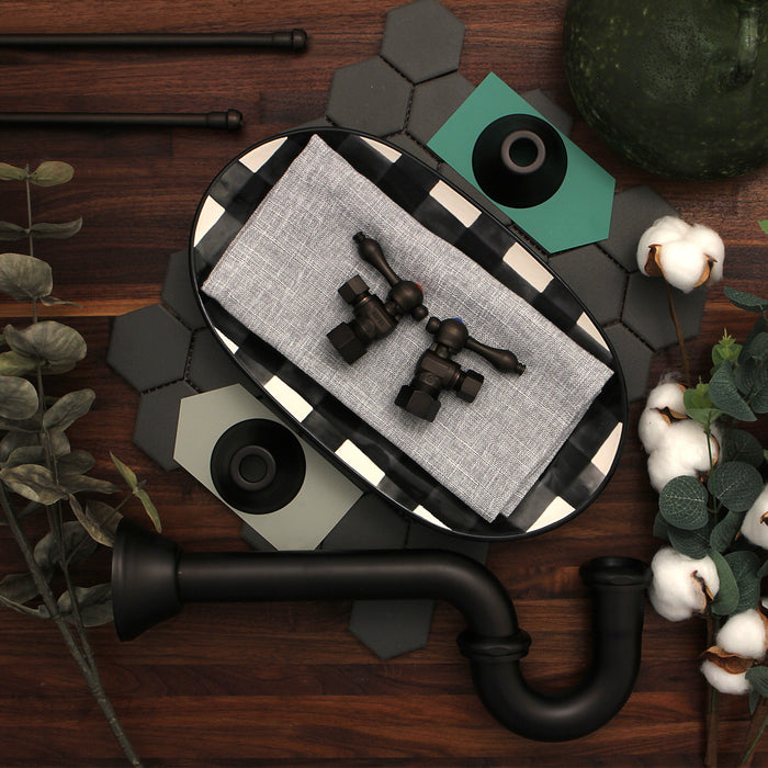 Trimscape CC53305LKB30 Traditional Plumbing Sink Trim Kit with P-Trap, Oil Rubbed Bronze