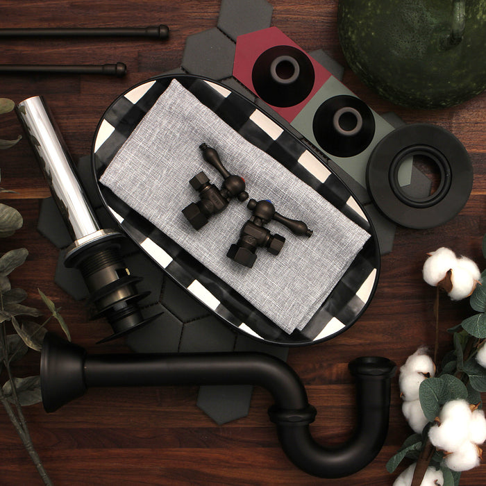 Trimscape CC53305VOKB30 Traditional Plumbing Sink Trim Kit with P-Trap and Overflow Drain, Oil Rubbed Bronze