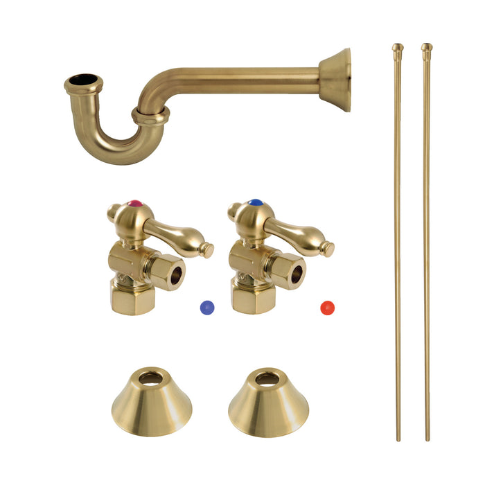 Kingston Heirloom CC53307LKB30 - Trimscape Traditional Plumbing Sink Trim Kit with P-Trap, Brushed Brass