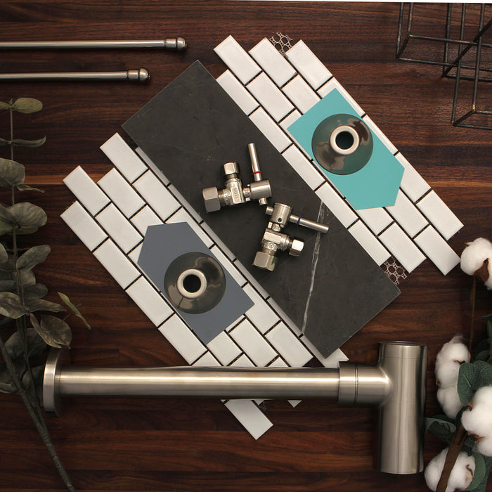 Kingston Sona CC53308DLLKB30 - Trimscape Modern Plumbing Sink Trim Kit with Bottle Trap, Brushed Nickel