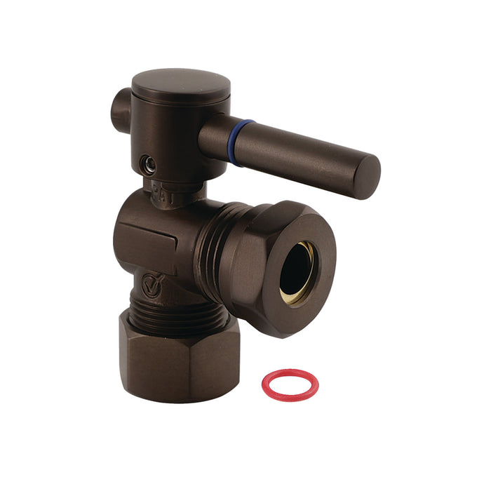 Kingston Sona CC54305DL - Fauceture 5/8-Inch O.D. Comp x 1/2-Inch or 7/16-Inch Slip Joint Quarter-Turn Angle Shut-Off Valve, Oil Rubbed Bronze