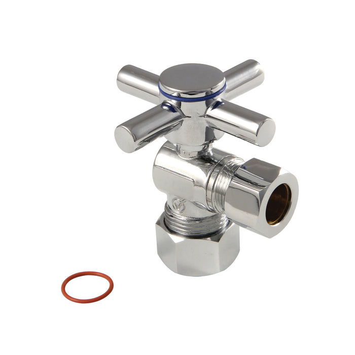 Kingston Sona CC54401DX - Concord 5/8-Inch O.D. Comp x 1/2-Inch O.D. Comp Quarter-Turn Angle Shut-Off Valve, Polished Chrome
