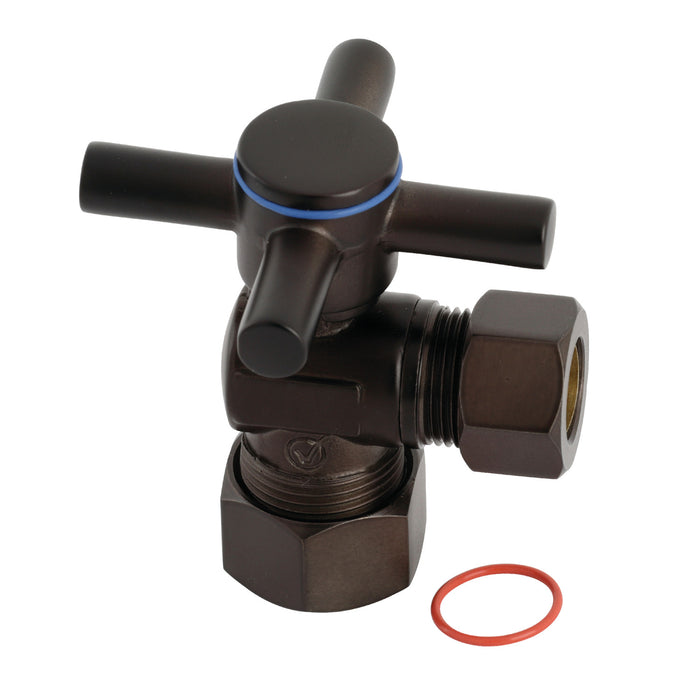 Kingston Sona CC54405DX - Concord 5/8-Inch O.D. Comp x 1/2-Inch O.D. Comp Quarter-Turn Angle Shut-Off Valve, Oil Rubbed Bronze