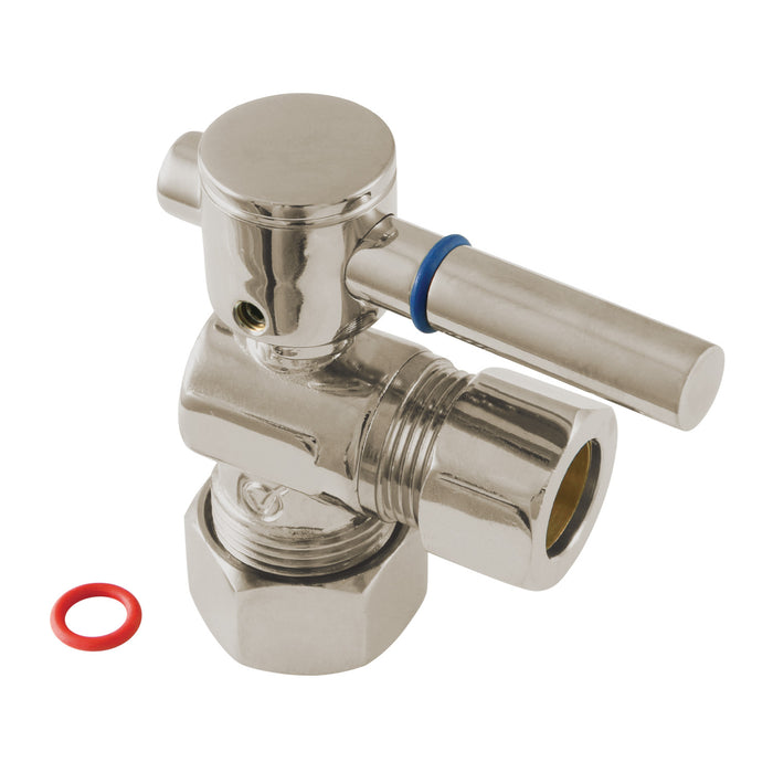 Kingston Sona CC54408DL - Fauceture 5/8-Inch O.D. Comp x 1/2-Inch O.D. Comp Quarter-Turn Angle Shut-Off Valve, Brushed Nickel
