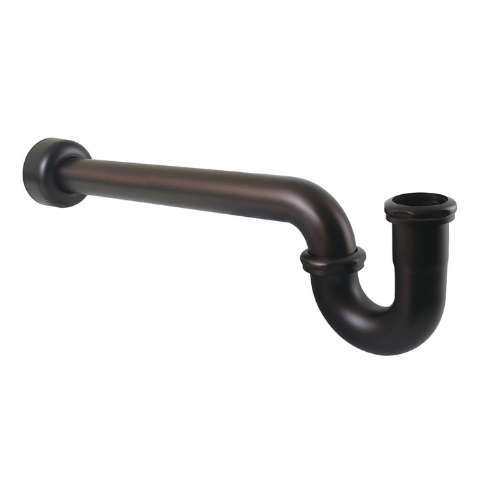 Kingston Trimscape CC6125 1-1/2 Inch Decor P-Trap with High Box Flange, 19 Inch Length, 18 Gauge, Oil Rubbed Bronze