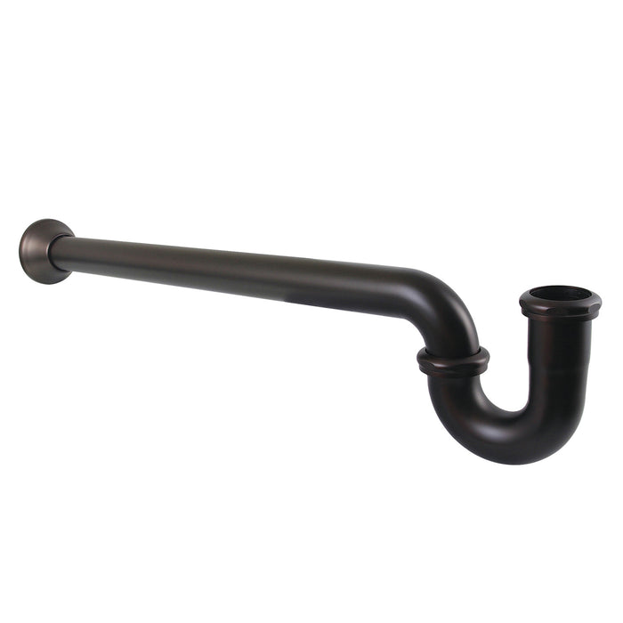 Kingston Vintage CC7125 1-1/2 Inch Decor P-Trap with Bell Flange, 24 Inch Length, 18 Gauge, Oil Rubbed Bronze