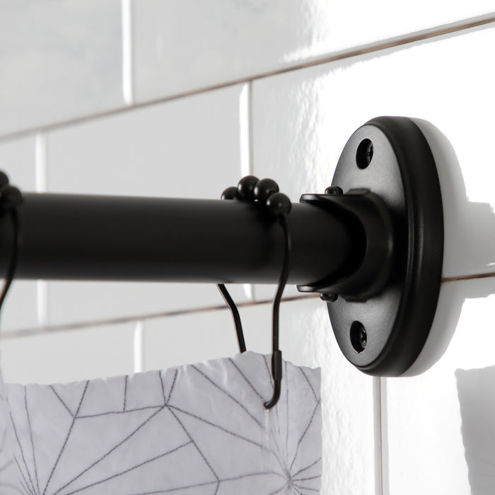 Kingston Edenscape CC7215 72-Inch Stainless Steel Single Curved Shower Curtain Rod, Oil Rubbed Bronze