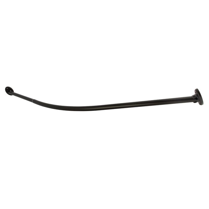 Kingston Edenscape CC7215 72-Inch Stainless Steel Single Curved Shower Curtain Rod, Oil Rubbed Bronze