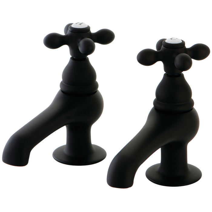 Kingston Heirloom CC7L5 - Vintage Two-Handle Deck Mount Basin Tap Faucet, Oil Rubbed Bronze