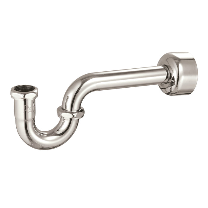 Kingston Circlet CC8146 1-1/4-inch Brass P-Trap, 18 Gauge, Polished Nickel