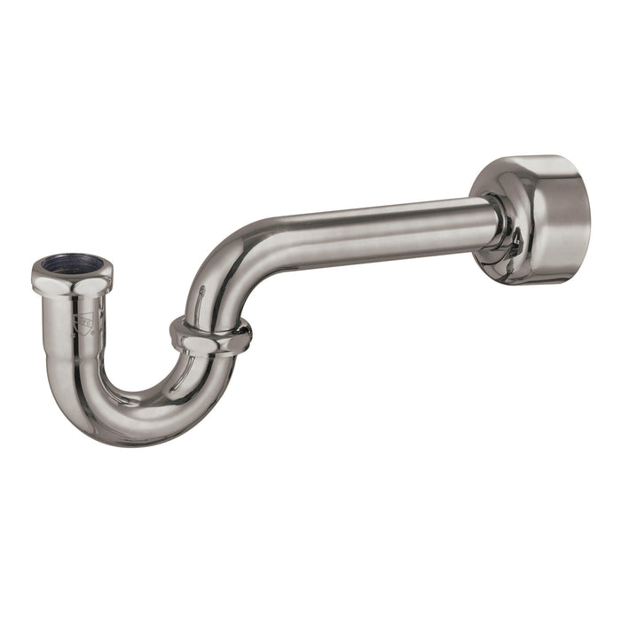 Kingston Circlet CC8148 1-1/4-inch Brass P-Trap, 18 Gauge, Brushed Nickel
