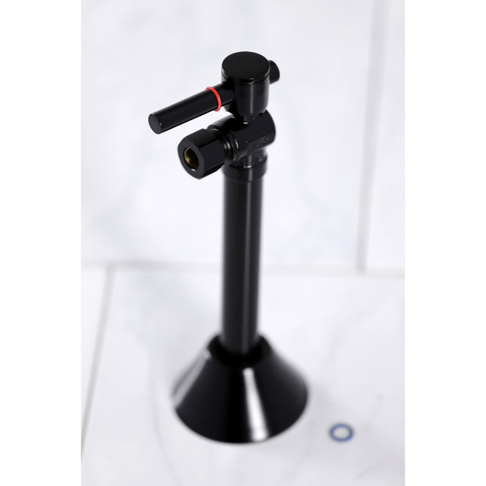 Kingston Sona CC83200DL - Vintage 1/2-Inch Sweat x 3/8-Inch O.D. Comp Angle Shut-Off Valve with 5-Inch Extension, Matte Black