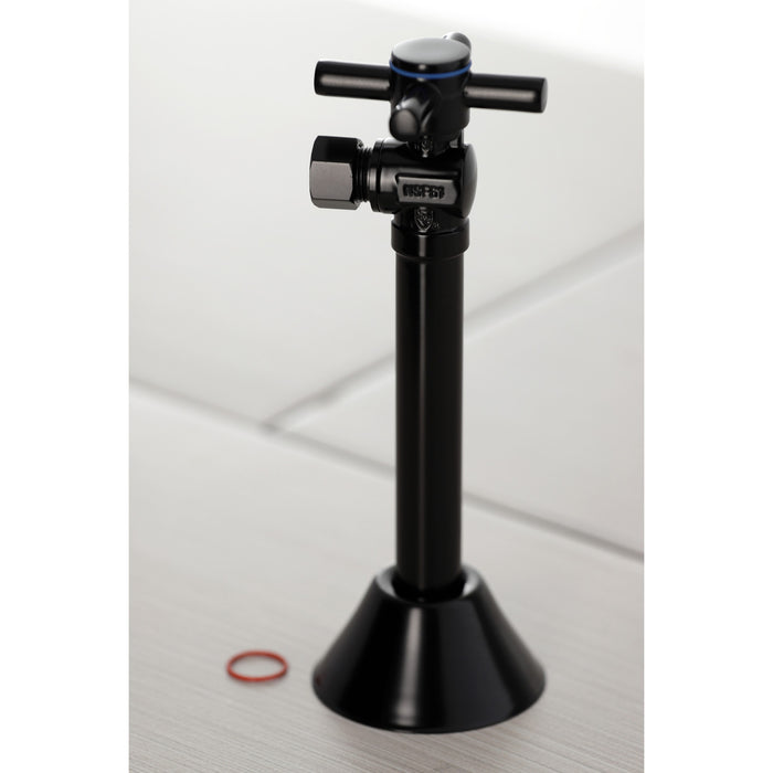 Kingston Sona CC83200DX - Concord 1/2-Inch Sweat x 3/8-Inch O.D. Comp Angle Shut-Off Valve with 5-Inch Extension, Matte Black