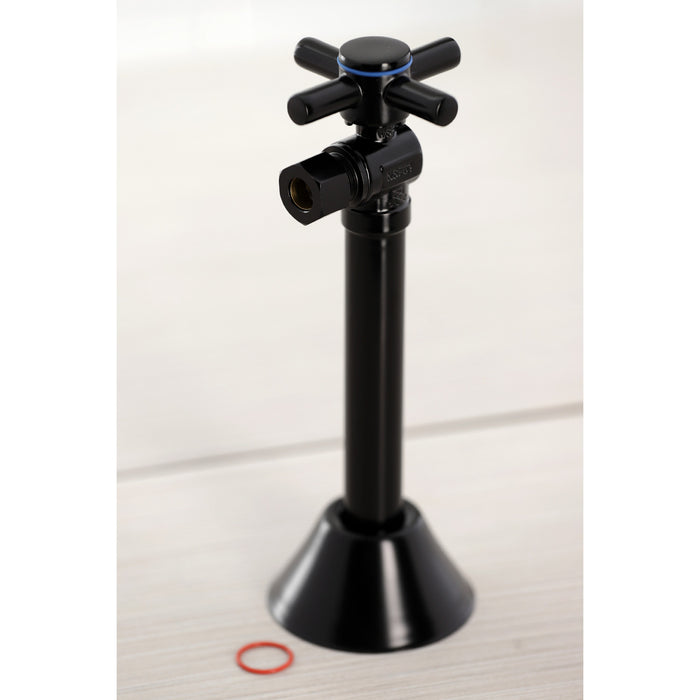 Kingston Sona CC83200DX - Concord 1/2-Inch Sweat x 3/8-Inch O.D. Comp Angle Shut-Off Valve with 5-Inch Extension, Matte Black