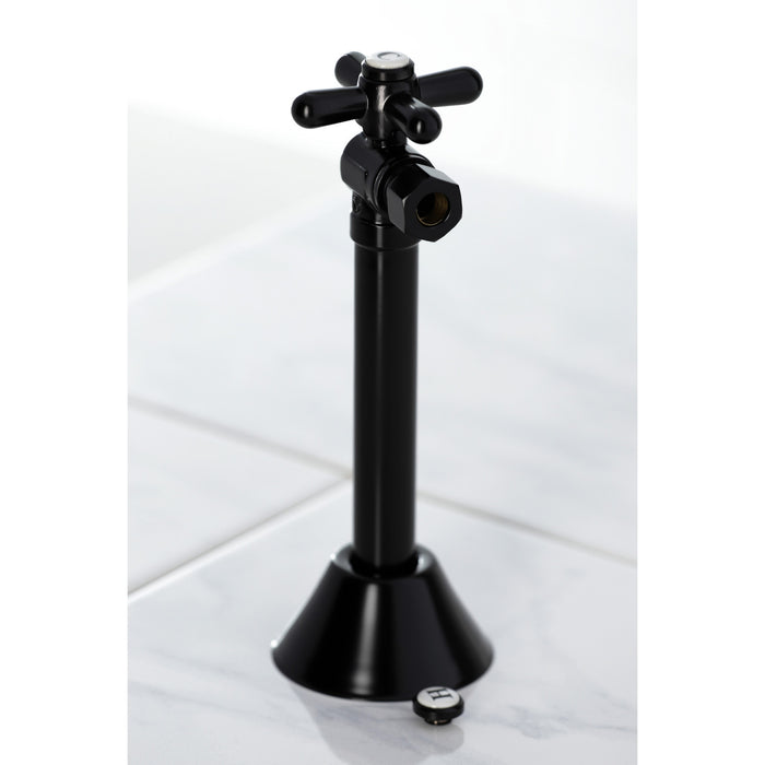 Kingston Heirloom CC83200X - Vintage 1/2-Inch Sweat x 3/8-Inch O.D. Comp Angle Shut-Off Valve with 5-Inch Extension, Matte Black