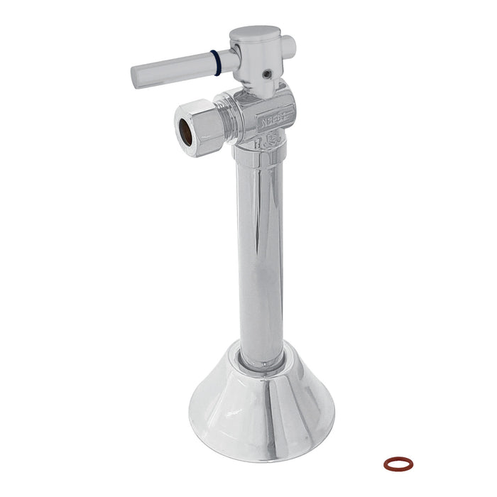 Kingston Sona CC83201DL - Vintage 1/2-Inch Sweat x 3/8-Inch O.D. Comp Angle Shut-Off Valve with 5-Inch Extension, Polished Chrome