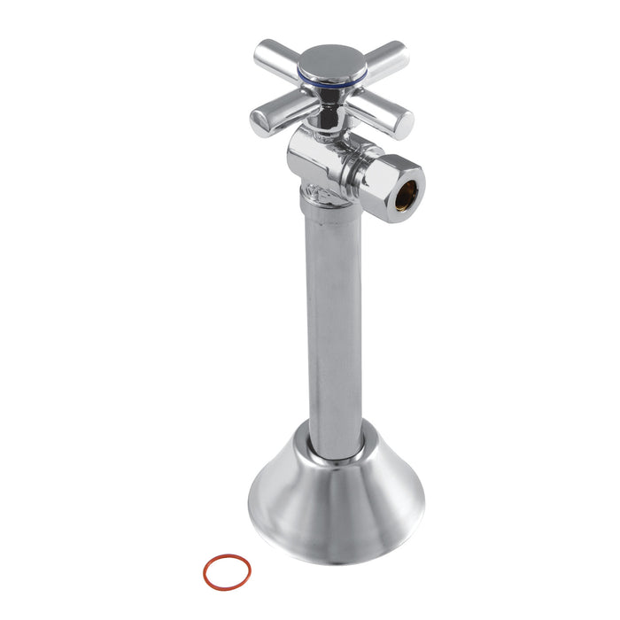 Kingston Sona CC83201DX - Concord 1/2-Inch Sweat x 3/8-Inch O.D. Comp Angle Shut-Off Valve with 5-Inch Extension, Polished Chrome