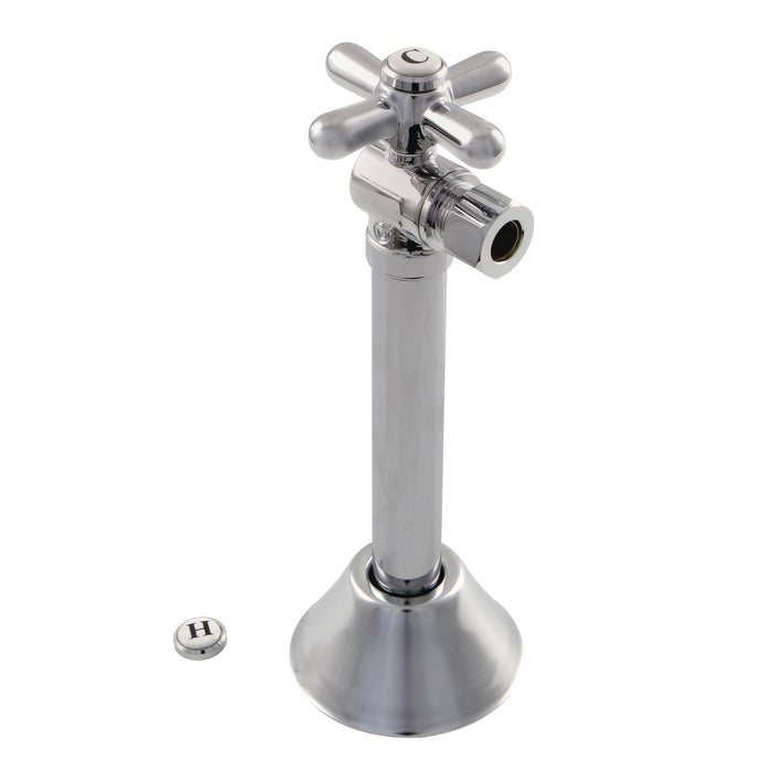 Kingston Heirloom CC83201X - Vintage 1/2-Inch Sweat x 3/8-Inch O.D. Comp Angle Shut-Off Valve with 5-Inch Extension, Polished Chrome