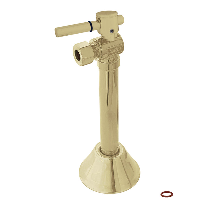 Kingston Sona CC83202DL - Vintage 1/2-Inch Sweat x 3/8-Inch O.D. Comp Angle Shut-Off Valve with 5-Inch Extension, Polished Brass