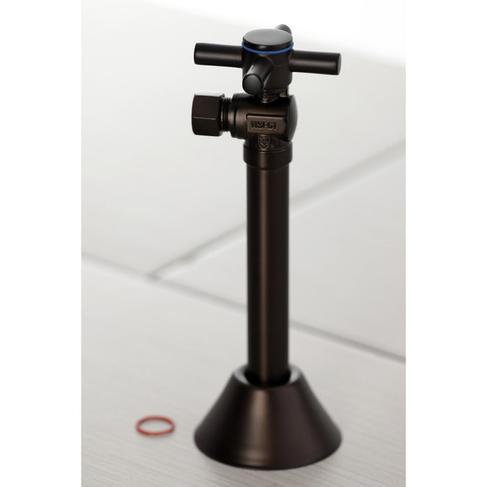 Kingston Sona CC83205DX - Concord 1/2-Inch Sweat x 3/8-Inch O.D. Comp Angle Shut-Off Valve with 5-Inch Extension, Oil Rubbed Bronze