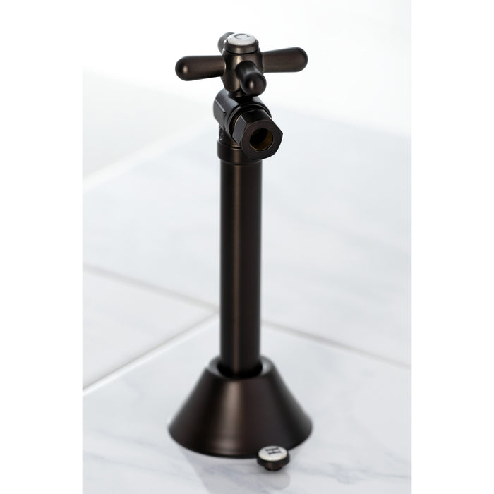 Kingston Heirloom CC83205X - Vintage 1/2-Inch Sweat x 3/8-Inch O.D. Comp Angle Shut-Off Valve with 5-Inch Extension, Oil Rubbed Bronze