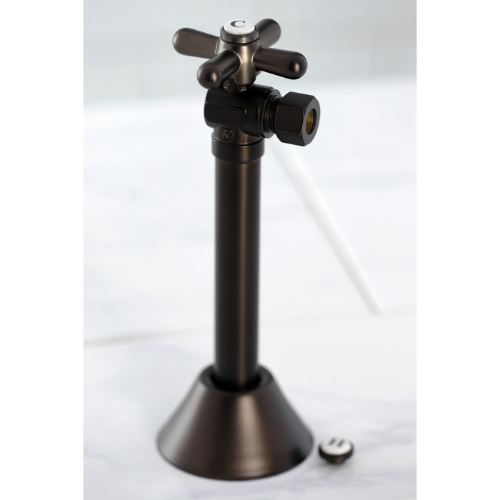 Kingston Heirloom CC83205X - Vintage 1/2-Inch Sweat x 3/8-Inch O.D. Comp Angle Shut-Off Valve with 5-Inch Extension, Oil Rubbed Bronze
