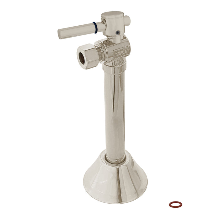 Kingston Sona CC83208DL - Vintage 1/2-Inch Sweat x 3/8-Inch O.D. Comp Angle Shut-Off Valve with 5-Inch Extension, Brushed Nickel