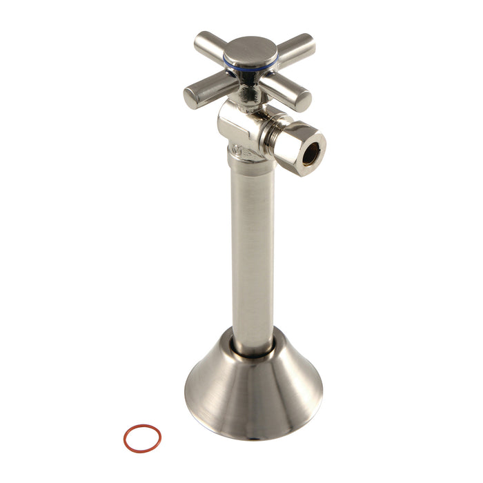 Kingston Sona CC83208DX - Concord 1/2-Inch Sweat x 3/8-Inch O.D. Comp Angle Shut-Off Valve with 5-Inch Extension, Brushed Nickel