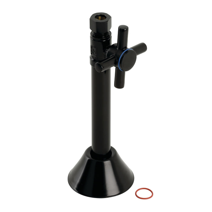 Kingston Sona CC83250DX - Concord 1/2-Inch Sweat x 3/8-Inch O.D. Comp Straight Shut-Off Valve with 5-Inch Extension, Matte Black