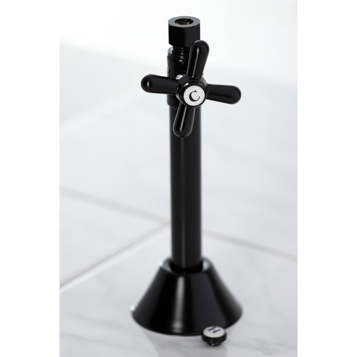 Kingston Heirloom CC83250X - Vintage 1/2-Inch Sweat x 3/8-Inch O.D. Comp Straight Shut-Off Valve with 5-Inch Extension, Matte Black