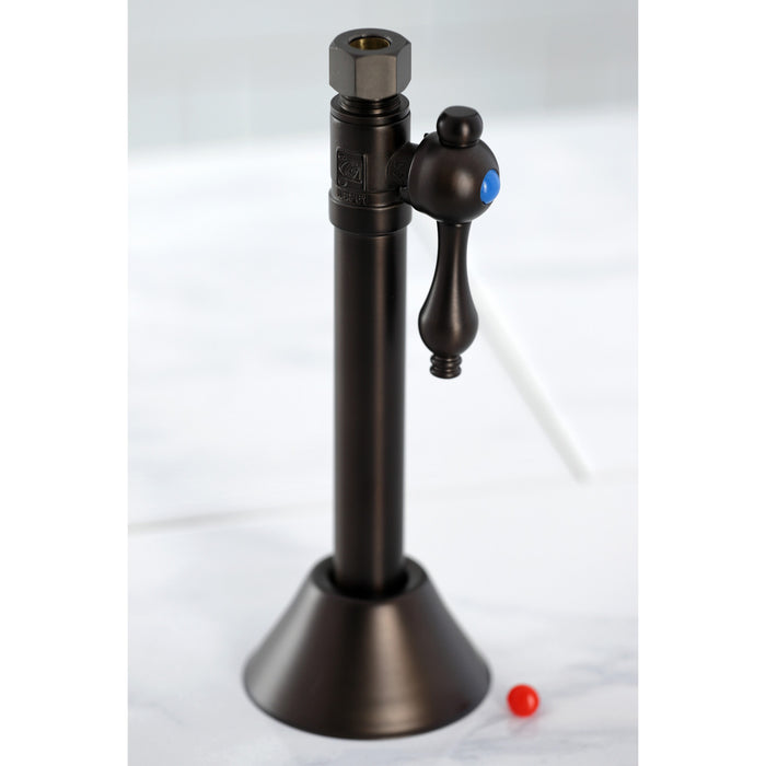 Kingston Heirloom CC83255 - Vintage 1/2-Inch Sweat x 3/8-Inch O.D. Comp Straight Shut-Off Valve with 5-Inch Extension, Oil Rubbed Bronze