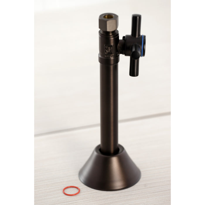 Kingston Sona CC83255DX - Concord 1/2-Inch Sweat x 3/8-Inch O.D. Comp Straight Shut-Off Valve with 5-Inch Extension, Oil Rubbed Bronze