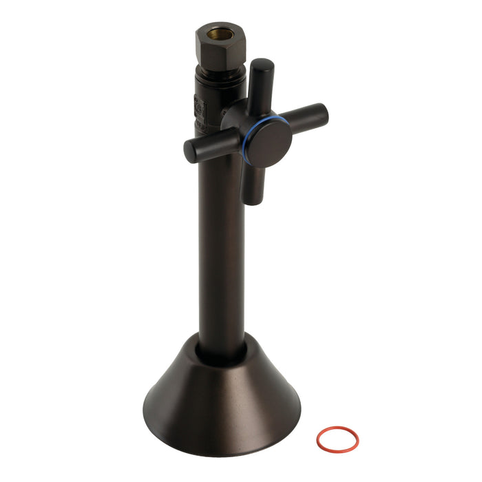 Kingston Sona CC83255DX - Concord 1/2-Inch Sweat x 3/8-Inch O.D. Comp Straight Shut-Off Valve with 5-Inch Extension, Oil Rubbed Bronze