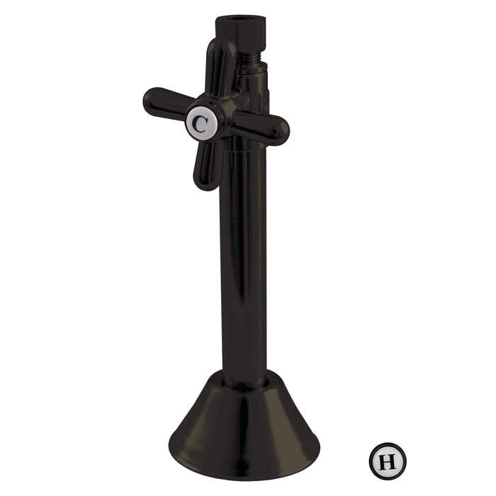 Kingston Heirloom CC83255X - Vintage 1/2-Inch Sweat x 3/8-Inch O.D. Comp Straight Shut-Off Valve with 5-Inch Extension, Oil Rubbed Bronze