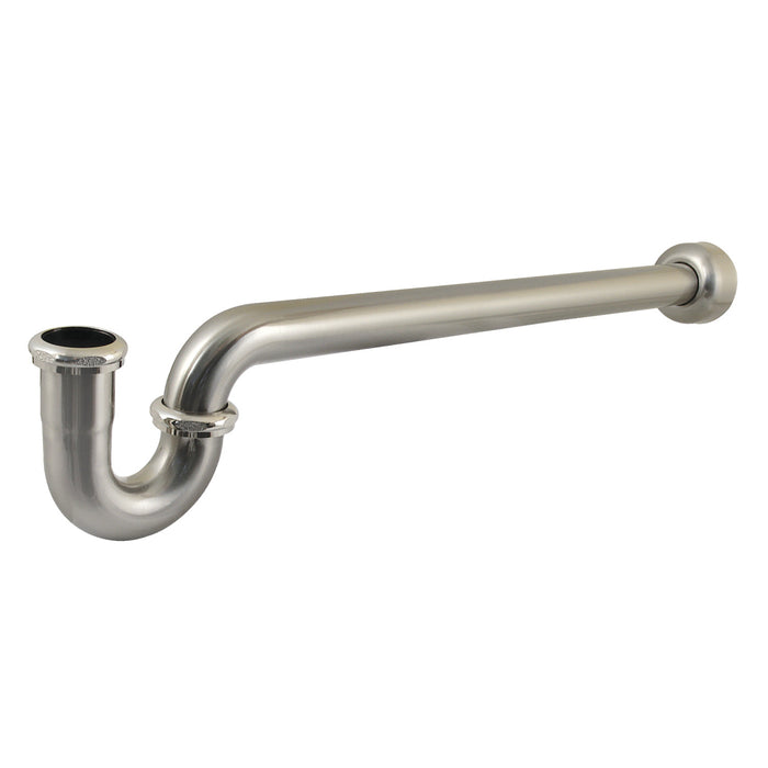 Kingston Trimscape CC9128 1-1/2 Inch Decor P-Trap with High Box Flange, 24 Inch Length, 18 Gauge, Brushed Nickel