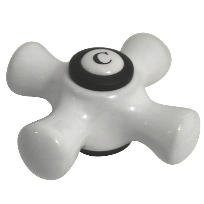 Kingston CCCX5CSC Porcelain Cross Handle (Cold Side), Oil Rubbed Bronze