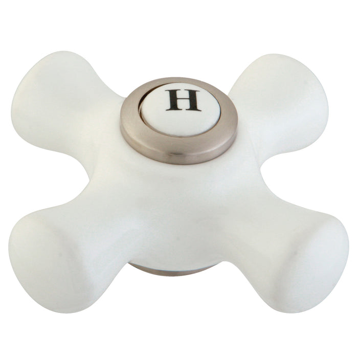 Kingston CCCX8CSH Porcelain Cross Handle (Hot Side), Brushed Nickel