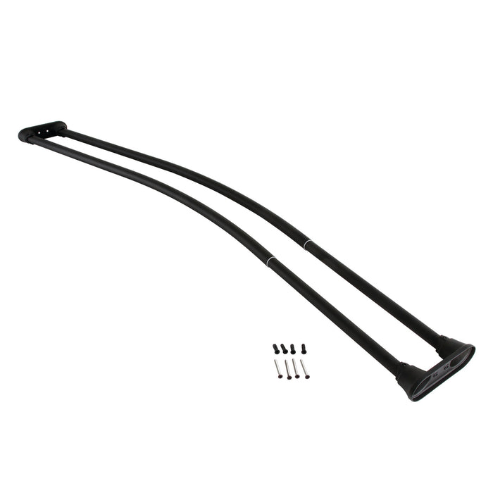 Kingston Edenscape CCD2170 60-Inch to 72-Inch Adjustable Double Curved Shower Curtain Rod, Matte Black