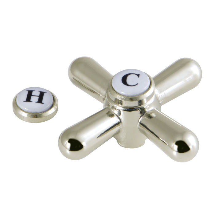 Kingston Vintage CCDVAXH6 Brass Cross Handle without Handle Body, Polished Nickel