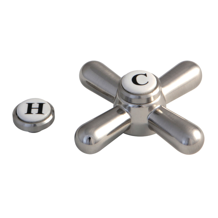 Kingston Vintage CCDVAXH8 Brass Cross Handle without Handle Body, Brushed Nickel