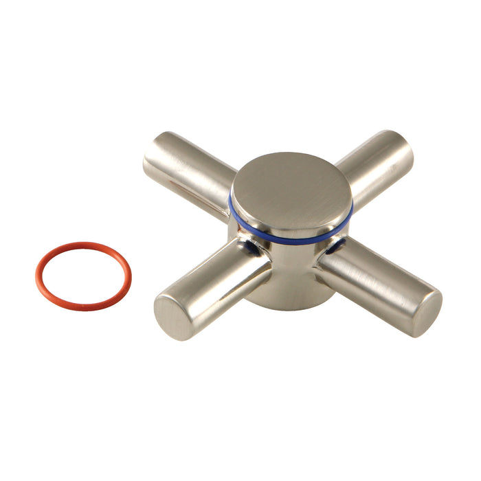 Kingston Concord CCDVDXH8 Brass Cross Handle, Brushed Nickel