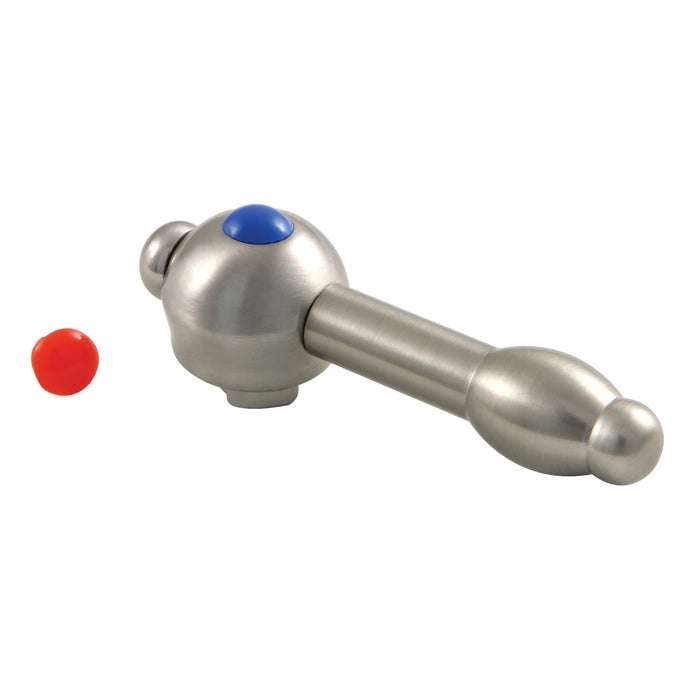 Kingston Knight CCDVKLH8 Metal Lever Handle Only with Blue Red Index - No Handle Body, Brushed Nickel