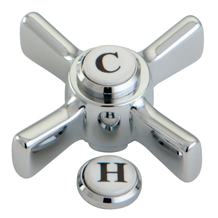 Kingston Millennium CCDVZXH1 Brass Cross Handle, Polished Chrome