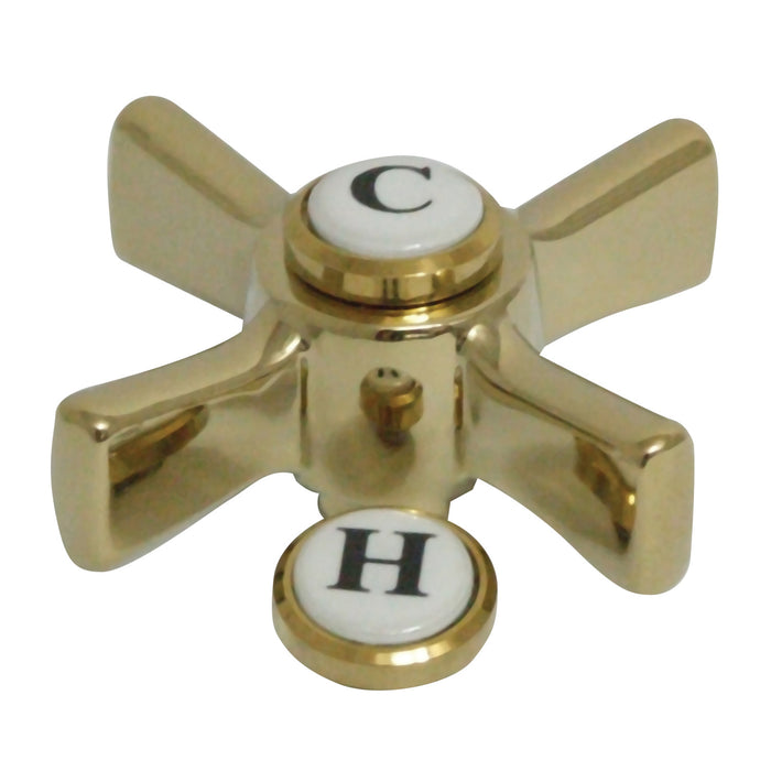 Kingston Millennium CCDVZXH2 Brass Cross Handle, Polished Brass