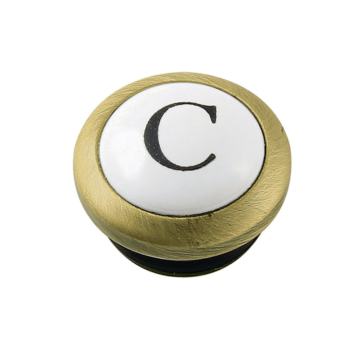 Kingston CCHIMX3CSC Cold Handle Index Button, Antique Brass