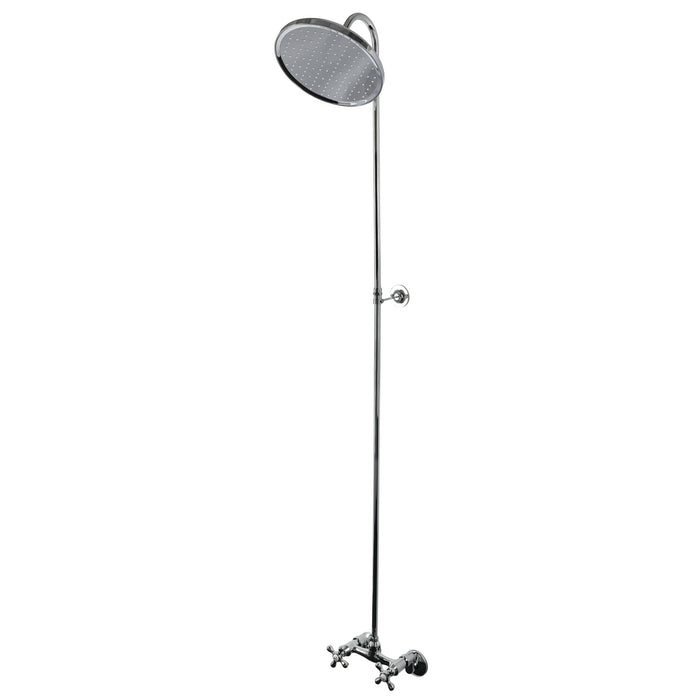 Kingston Kingston CCK1131AX Wall Mount Shower Combo, Polished Chrome